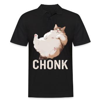 Chat, Amoureux Des Chats, Propriétaire De Chat, Chaton - Polo Homme - noir - Devant - Kai (181cm)