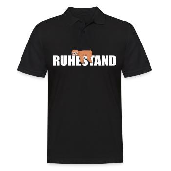 Ruhestand Rentner Rente Pension Renteneintritt - Männer Poloshirt - Schwarz - Vorne - Kai (181cm)