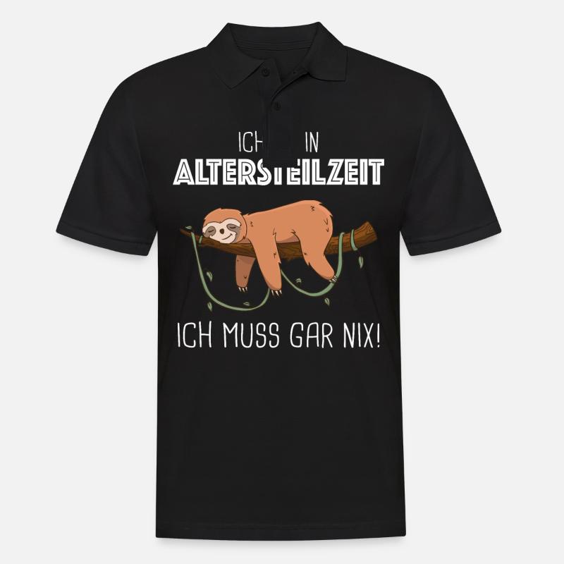 Altersteilzeit ATZ - Männer Poloshirt - Schwarz