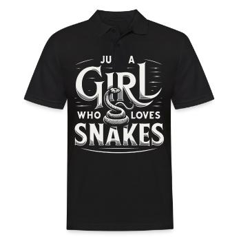 Snake, Snake, Animal - Men's Polo Shirt - black - Front - Kai (181cm)
