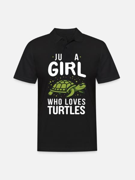 Turtle Sea Turtle Turtle Animal - Men's Polo Shirt - black