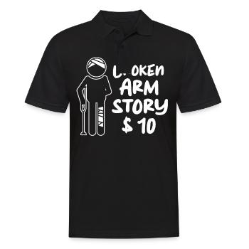 Rétablissez-vous bientôt Bras cassé Os cassé - Polo Homme - noir - Devant - Kai (181cm)