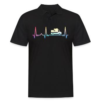 Ambulancier Paramédical - Polo Homme - noir - Devant - Kai (181cm)