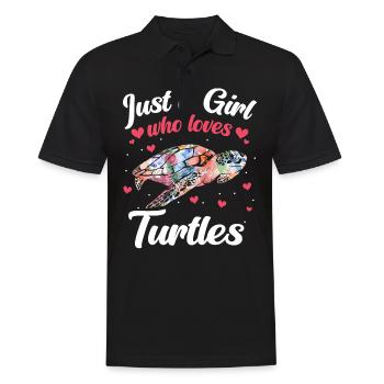 tortue tortue de mer tortue animal - Polo Homme - noir - Devant - Kai (181cm)