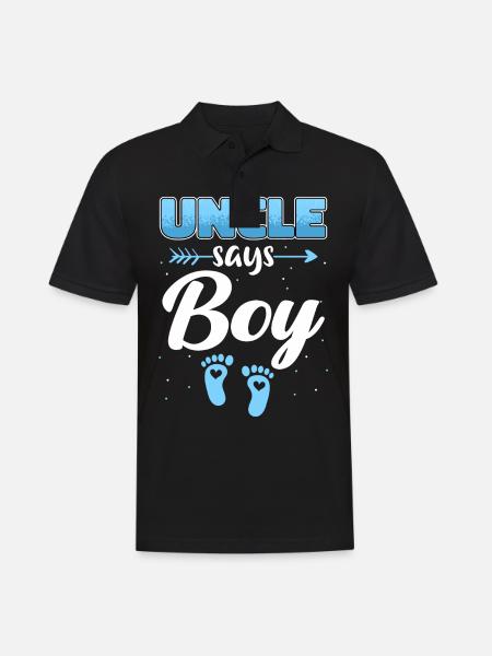 Uncle Fmilie Great-Uncle Uncle's - Men's Polo Shirt - black