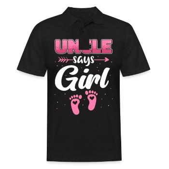 Uncle Fmilie Great-Uncle Uncle's - Men's Polo Shirt - black - Front - Kai (181cm)