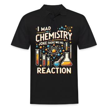 Chimiste Chimie Science Atome Molécule - Polo Homme - noir - Devant - Kai (181cm)