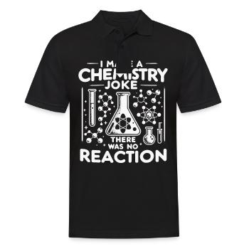 Chemiker Chemie Wissenschaft Atom Molecule - Männer Poloshirt - Schwarz - Vorne - Kai (181cm)