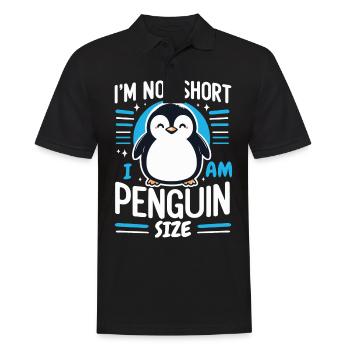 Pinguin Pinguine Tier - Männer Poloshirt - Schwarz - Vorne - Kai (181cm)