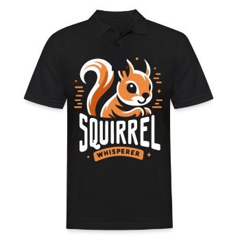 Squirrel, Animal, Rodent - Men's Polo Shirt - black - Front - Kai (181cm)