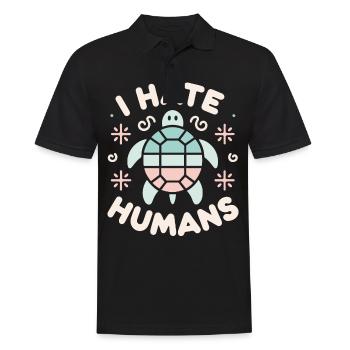 Tortue Tortue De Mer Tortue Animal - Polo Homme - noir - Devant - Kai (181cm)