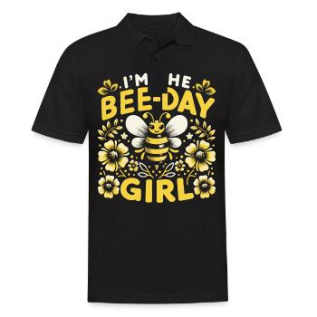 Honigbiene Imker Bienen Biene - Männer Poloshirt - Schwarz - Vorne - Kai (181cm)
