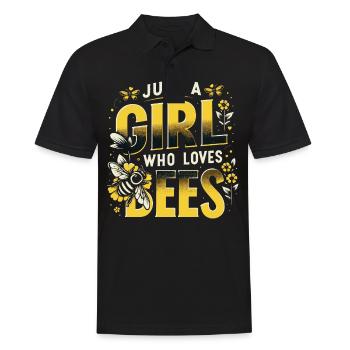 Honigbiene Imker Bienen Biene - Männer Poloshirt - Schwarz - Vorne - Kai (181cm)