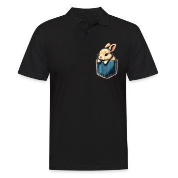 Lapin, Lapin, Animal, Animal De Compagnie, Lapins - Polo Homme - noir - Devant - Kai (181cm)