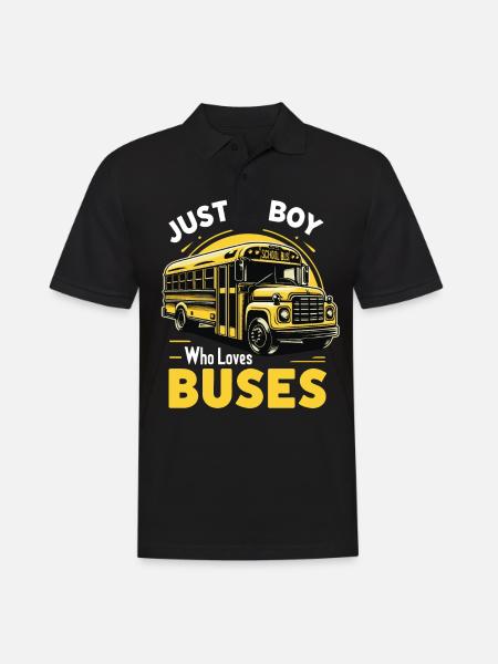 Bus Bus Driver School Bus - Men's Polo Shirt - black