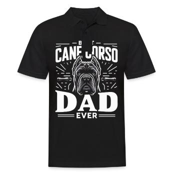 Cane Corso Dog - Men's Polo Shirt - black - Front - Kai (181cm)