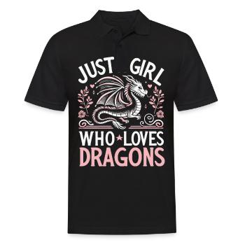 Dragon Mystique Dragon Fantaisie - Polo Homme - noir - Devant - Kai (181cm)