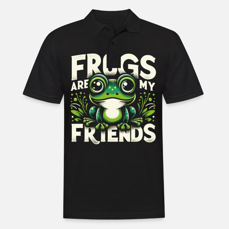 Frog Toad - Men's Polo Shirt - black