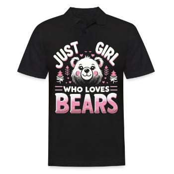 Ours, Grizzly, Ours brun, Ours - Polo Homme - noir - Devant - Kai (181cm)