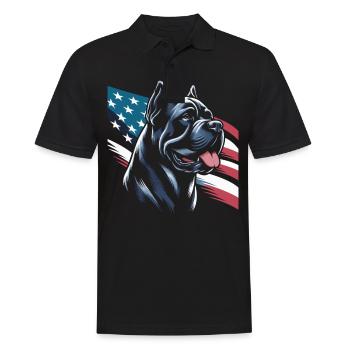 Cane Corso Dog - Men's Polo Shirt - black - Front - Kai (181cm)