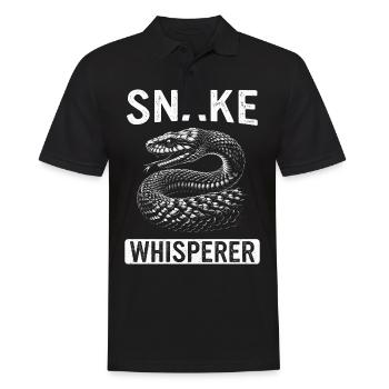 Snake, Snake, Animal - Men's Polo Shirt - black - Front - Kai (181cm)