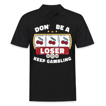 Casino Jeux de hasard Casino Las Vegas Joueurs - Polo Homme - noir - Devant - Kai (181cm)