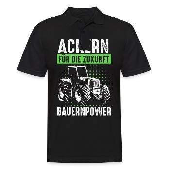 Tractor Farmer Farmer Tractor Tractor Driver - Men's Polo Shirt - black - Front - Kai (181cm)