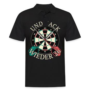 Dart Darts Dart Player Dart Sport - Men's Polo Shirt - black - Front - Kai (181cm)