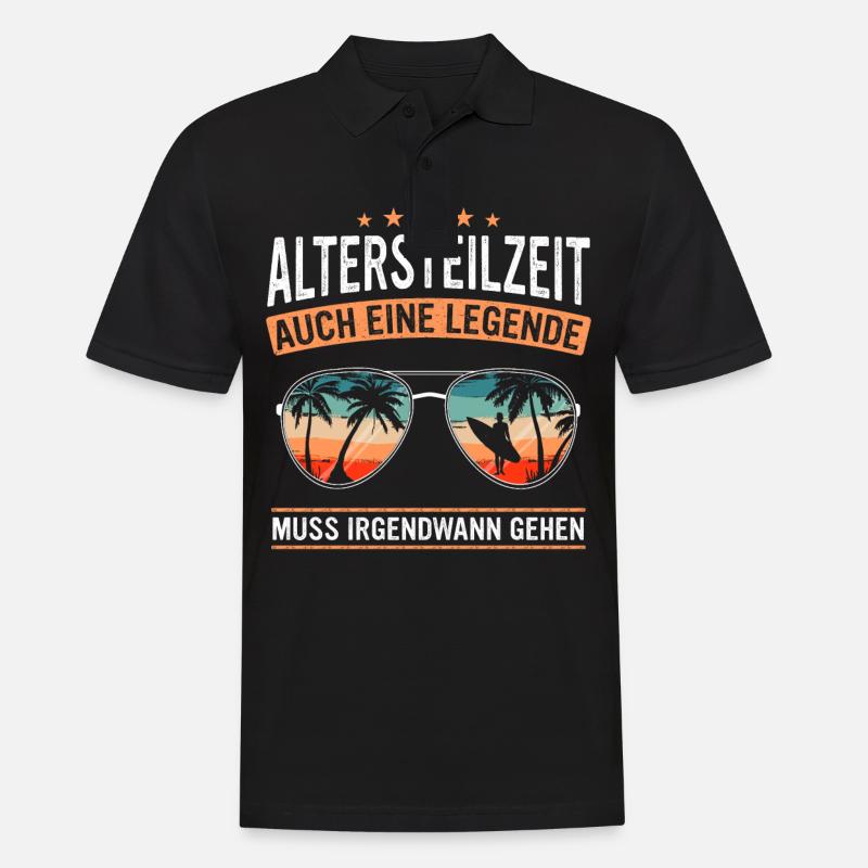 Altersteilzeit ATZ - Männer Poloshirt - Schwarz