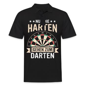 Dart Darts Dart Player Dart Sport - Men's Polo Shirt - black - Front - Kai (181cm)