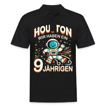 Cadeau d’anniversaire 9 ans Anniversaire garçon - Polo Homme - noir - Devant - Kai (181cm)