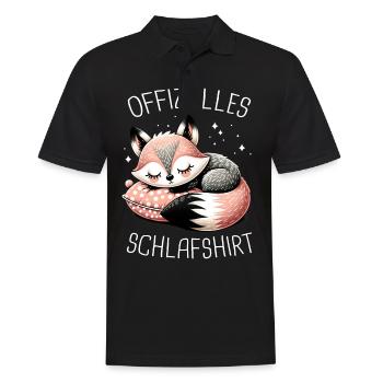 Fuchs Füchse Wildtier Waldtier Rotfuchs - Männer Poloshirt - Schwarz - Vorne - Kai (181cm)
