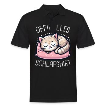 Chat, Chaton, Tomcat, Animaux, Chats - Polo Homme - noir - Devant - Kai (181cm)
