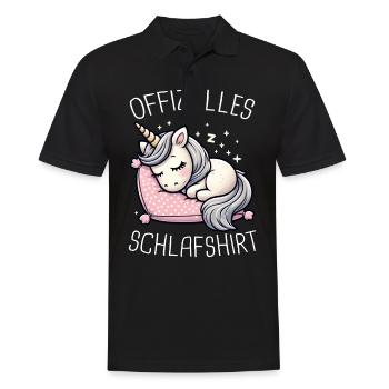 Unicorn Unicorns Mythical Creatures Mystical - Men's Polo Shirt - black - Front - Kai (181cm)