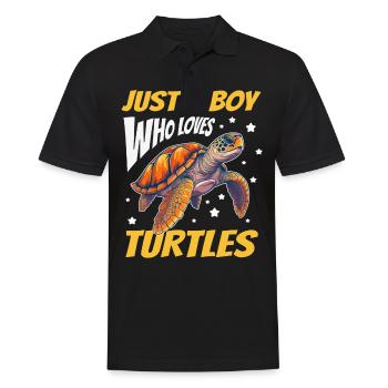 Tortue Tortue De Mer Tortue Animal - Polo Homme - noir - Devant - Kai (181cm)