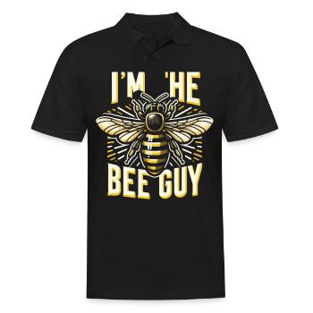 Honigbiene Imker Bienen Biene - Männer Poloshirt - Schwarz - Vorne - Kai (181cm)
