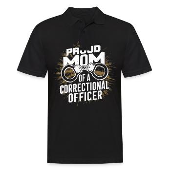 Agent correctionnel Gardien Agent correctionnel - Polo Homme - noir - Devant - Kai (181cm)