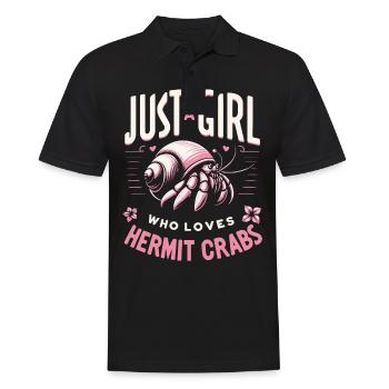 Crab Hermit Crab Crab - Men's Polo Shirt - black - Front - Kai (181cm)