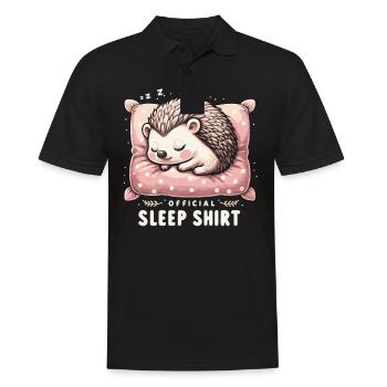 Igel Stachelig Tier Igel - Männer Poloshirt - Schwarz - Vorne - Kai (181cm)