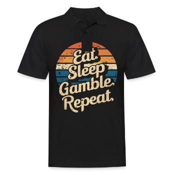 Casino Jeux de hasard Casino Las Vegas Joueurs - Polo Homme - noir - Devant - Kai (181cm)