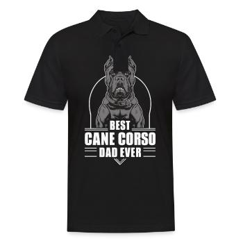 Cane Corso Dog - Men's Polo Shirt - black - Front - Kai (181cm)