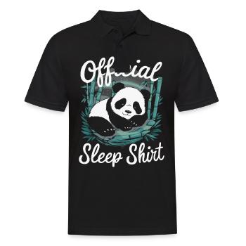 Pandabär Panda Tier Pandas - Männer Poloshirt - Schwarz - Vorne - Kai (181cm)
