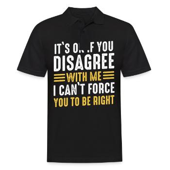 Lustig Sarkasmus sarkastischer Humor Ironie - Männer Poloshirt - Schwarz - Vorne - Kai (181cm)