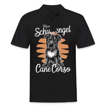 Cane Corso Dog - Men's Polo Shirt - black - Front - Kai (181cm)