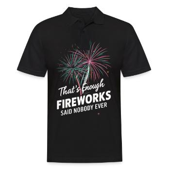 Pyrotechnicien Pyrotechnie des feux d’artifice - Polo Homme - noir - Devant - Kai (181cm)