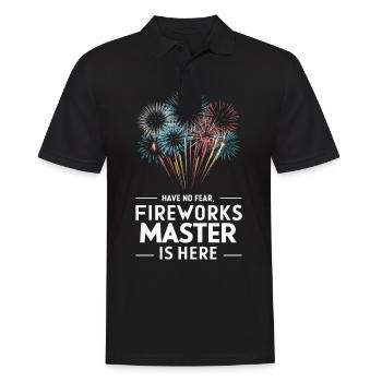 Pyrotechnicien Pyrotechnie des feux d’artifice - Polo Homme - noir - Devant - Kai (181cm)
