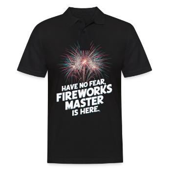 Pyrotechnicien Pyrotechnie des feux d’artifice - Polo Homme - noir - Devant - Kai (181cm)