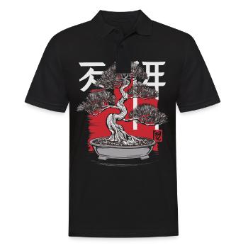 Bonsai Baum Japanisch Bonsai - Männer Poloshirt - Schwarz - Vorne - Kai (181cm)