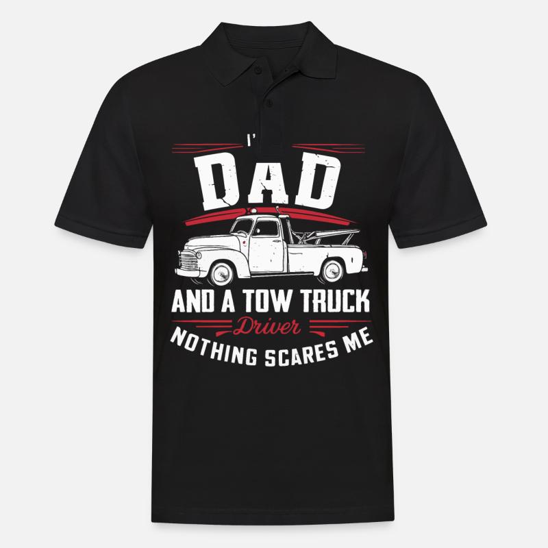 Abschleppwagen Truck Abschlepper - Männer Poloshirt - Schwarz