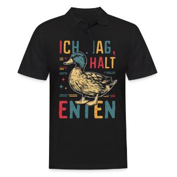 Mallard, Duck, Duck, Dark Duck, Bird - Men's Polo Shirt - black - Front - Kai (181cm)